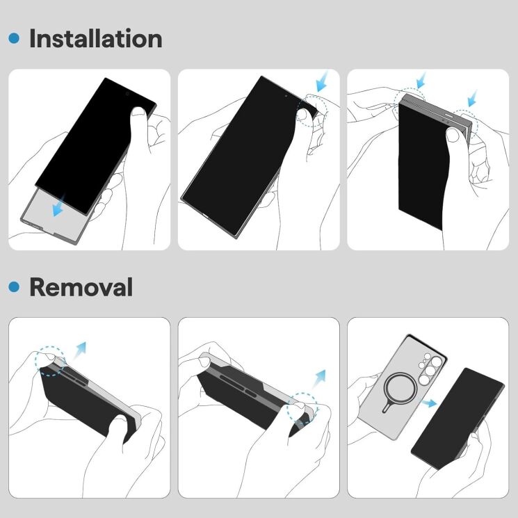 Защитный чехол Pitaka Ultra-Slim Case для Samsung Galaxy S25 Plus (S936) KS2501S - 600D Black / Grey (Twill): фото 11 из 11