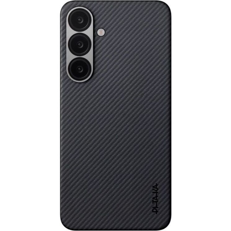 Защитный чехол Pitaka Ultra-Slim Case для Samsung Galaxy S25 Plus (S936) KS2501S - 600D Black / Grey (Twill): фото 2 из 11