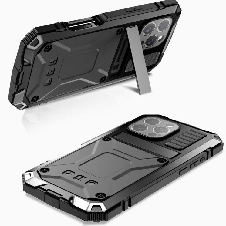 Защитный чехол R-JUST Military для Apple iPhone 16 Pro - Black: фото 2 из 9