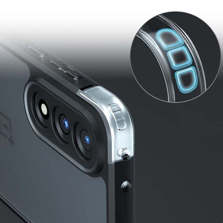 Защитный чехол Reframe Clear Bound для OnePlus Nord 5 / Ace 5 Ultra - Black: фото 4 из 8