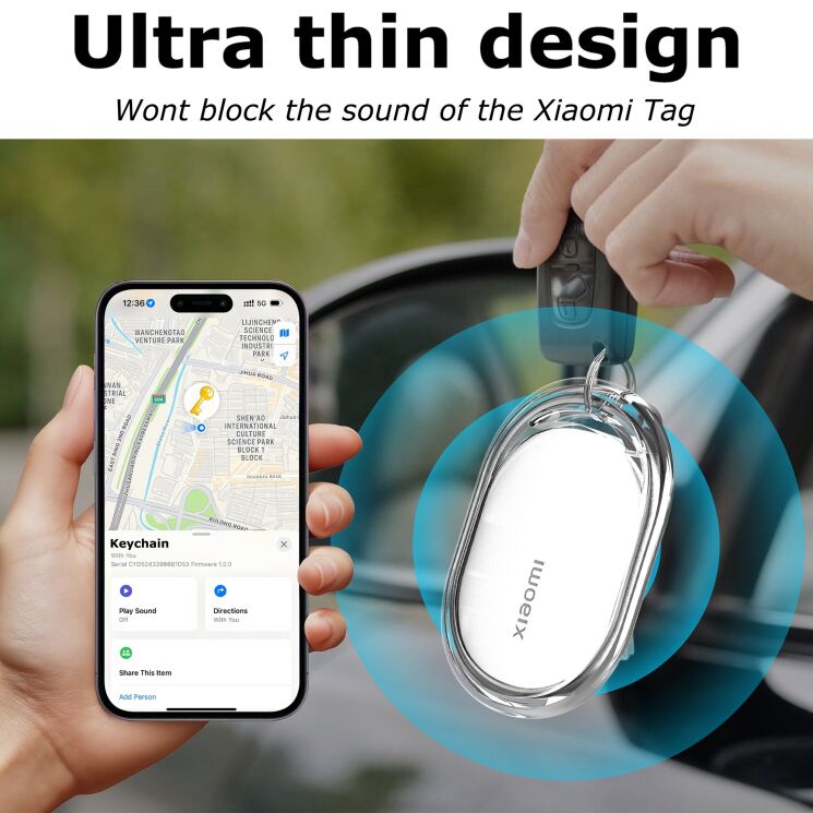 Защитный чехол Reframe Crystal Beacon для Xiaomi Tag - Transparent: фото 2 из 10