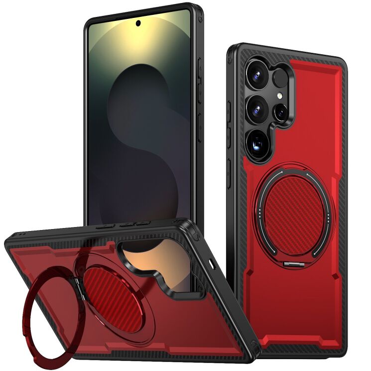 Захисний чохол Reframe Grip MagSafe для Samsung Galaxy S25 Ultra (S938) - Red: фото 1 з 6