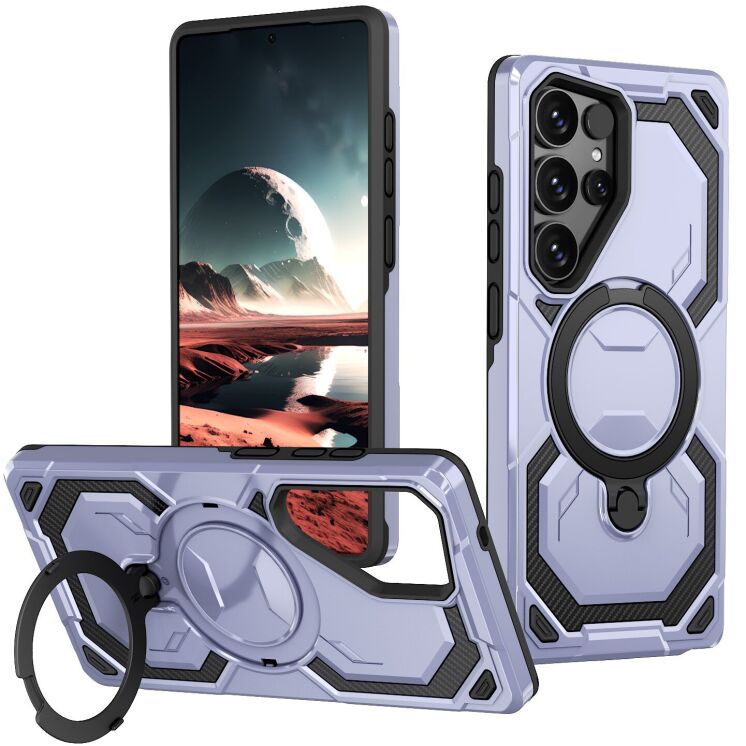 Защитный чехол Reframe Hybrid Magnetic для Samsung Galaxy S25 Ultra (S938) - Baby Blue: фото 1 из 7