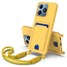 Защитный чехол Reframe Silicone Holder для Realme C63 / C61 / Note 60x / Note 60 - Yellow: фото 1 из 7