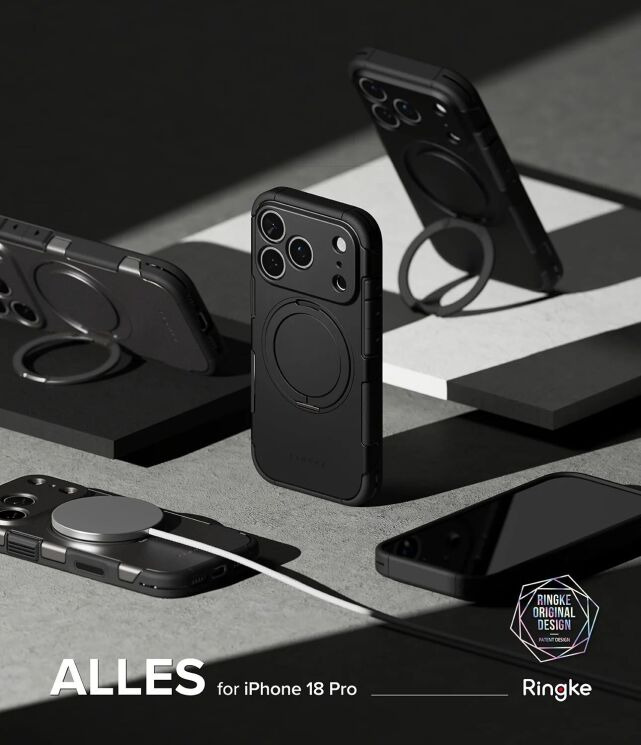 Защитный чехол Ringke Alles Magnetic (FP) для iPhone 18 Pro (8800380463233) - Gun Metal (423778H) Защитный чехол Ringke Alles Magnetic (FP) для iPhone 18 Pro (8800380463233) - Gun Metal: фото 2 из 18