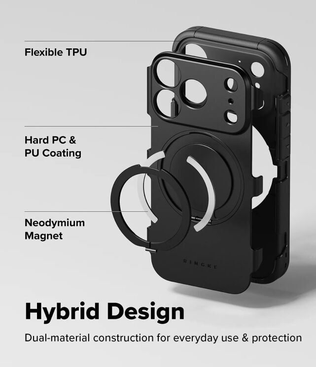 Защитный чехол Ringke Alles Magnetic (FP) для iPhone 18 Pro (8800380463233) - Gun Metal (423778H) Защитный чехол Ringke Alles Magnetic (FP) для iPhone 18 Pro (8800380463233) - Gun Metal: фото 12 из 18