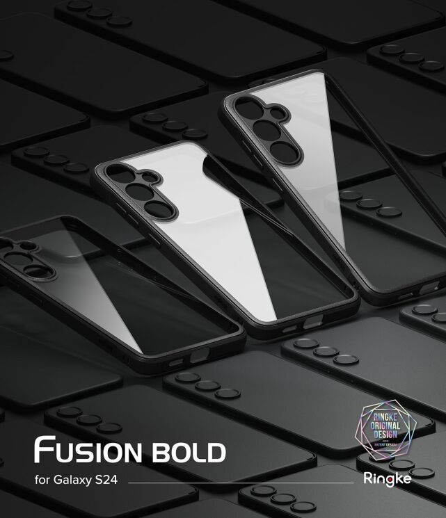 Захисний чохол Ringke Fusion Bold для Samsung Galaxy S24 (S921) 8809961782749 - Black: фото 2 з 16