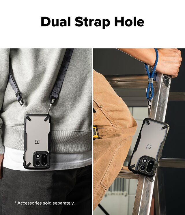 Защитный чехол Ringke Fusion X для OnePlus 15 (8800328814226) - Black: фото 11 из 13