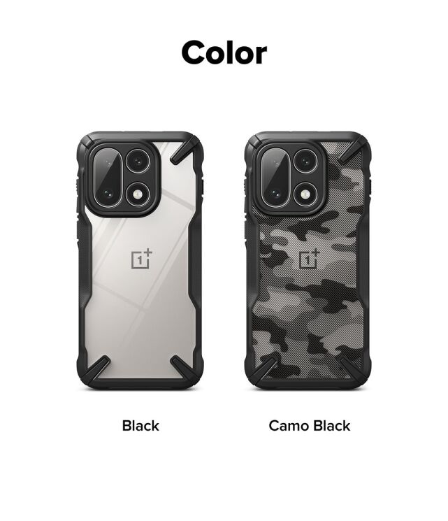 Защитный чехол Ringke Fusion X для OnePlus 15 (8800328814226) - Black: фото 12 из 13
