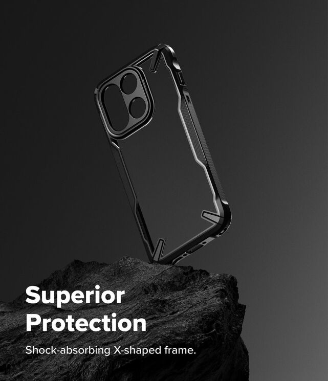 Защитный чехол Ringke Fusion X для OnePlus 15 (8800328814226) - Black: фото 6 из 13