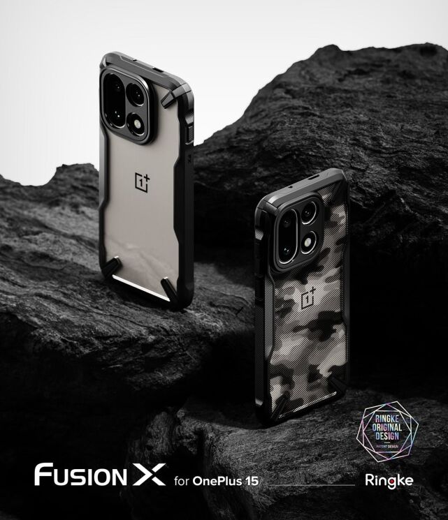 Защитный чехол Ringke Fusion X для OnePlus 15 (8800328814226) - Black: фото 4 из 13