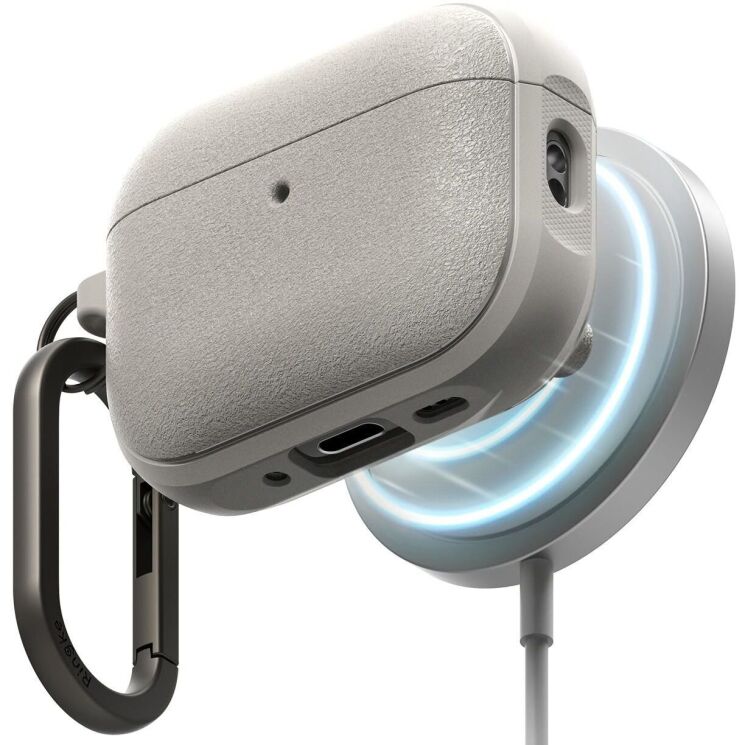 Защитный чехол Ringke Onyx Magnetic (FH) для AirPods Pro 3 (8800293859376) - Warm Gray (390179WG) Защитный чехол Ringke Onyx Magnetic (FH) для AirPods Pro 3 (8800293859376) - Warm Gray: фото 2 из 13