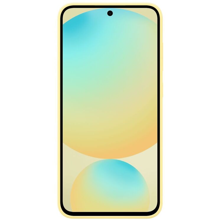 Захисний чохол Silicone Case для Samsung Galaxy S24 FE (S721) EF-PS721CYEGWW - Yellow: фото 2 з 5