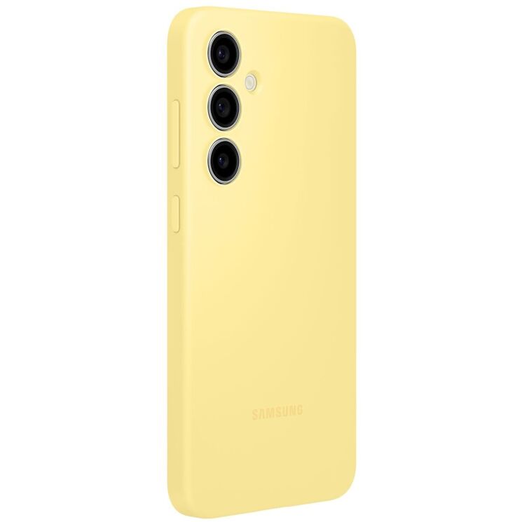 Захисний чохол Silicone Case для Samsung Galaxy S24 FE (S721) EF-PS721CYEGWW - Yellow: фото 3 з 5