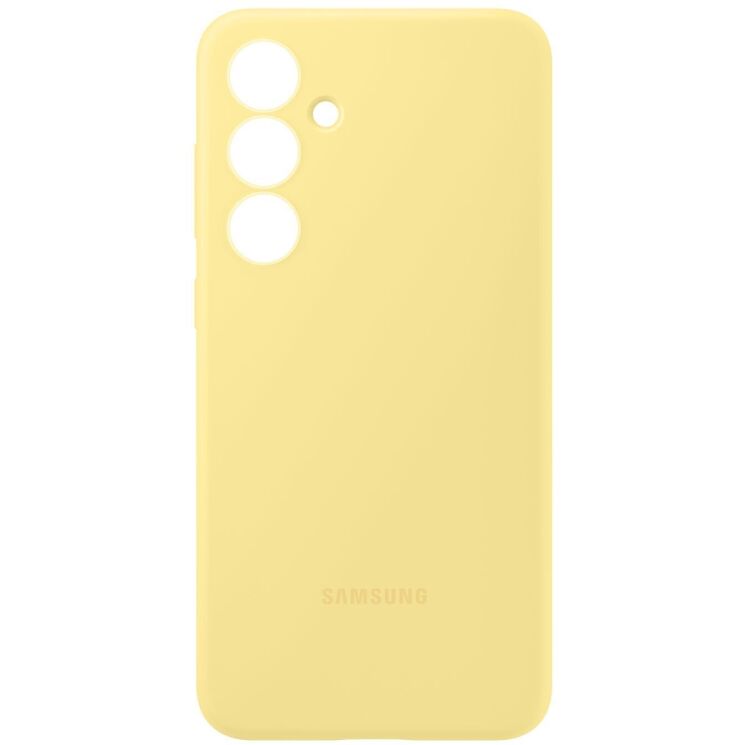 Захисний чохол Silicone Case для Samsung Galaxy S24 FE (S721) EF-PS721CYEGWW - Yellow: фото 4 з 5