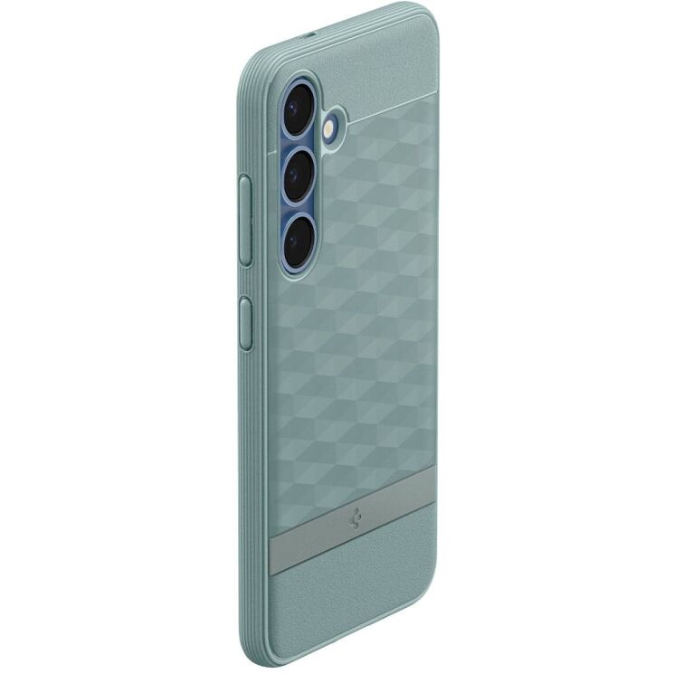 Защитный чехол Spigen (SGP) Caseology Parallax (MagFit) by Spigen для Samsung Galaxy S25 Plus (S936) ACS09060 - Sage Green: фото 8 из 18