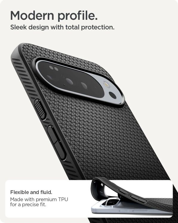 Захисний чохол Spigen (SGP) Liquid Air для Google Pixel 10 Pro XL (ACS09737) - Matte Black: фото 19 з 19