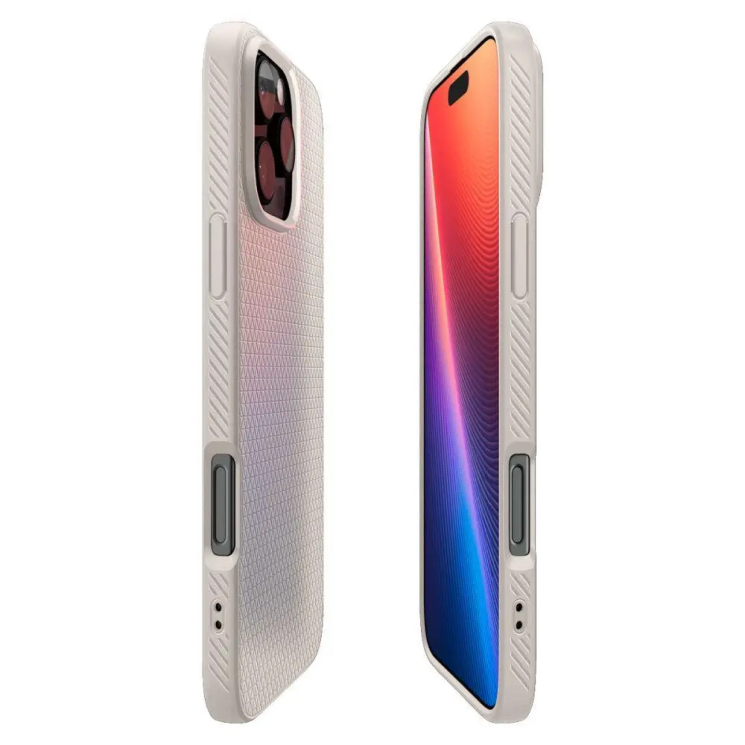 Захисний чохол Spigen (SGP) Liquid Air для Apple iPhone 16 Pro Max (ACS07991) - Natural Titanium: фото 6 з 13