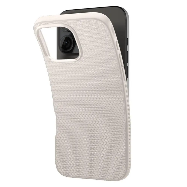 Захисний чохол Spigen (SGP) Liquid Air для Apple iPhone 16 Pro Max (ACS07991) - Natural Titanium: фото 5 з 13