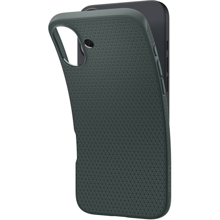 Защитный чехол Spigen (SGP) Liquid Air для Apple iPhone 16 - Abyss Green: фото 7 из 16