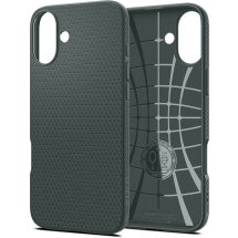 Защитный чехол Spigen (SGP) Liquid Air для Apple iPhone 16 - Abyss Green: фото 1 из 16