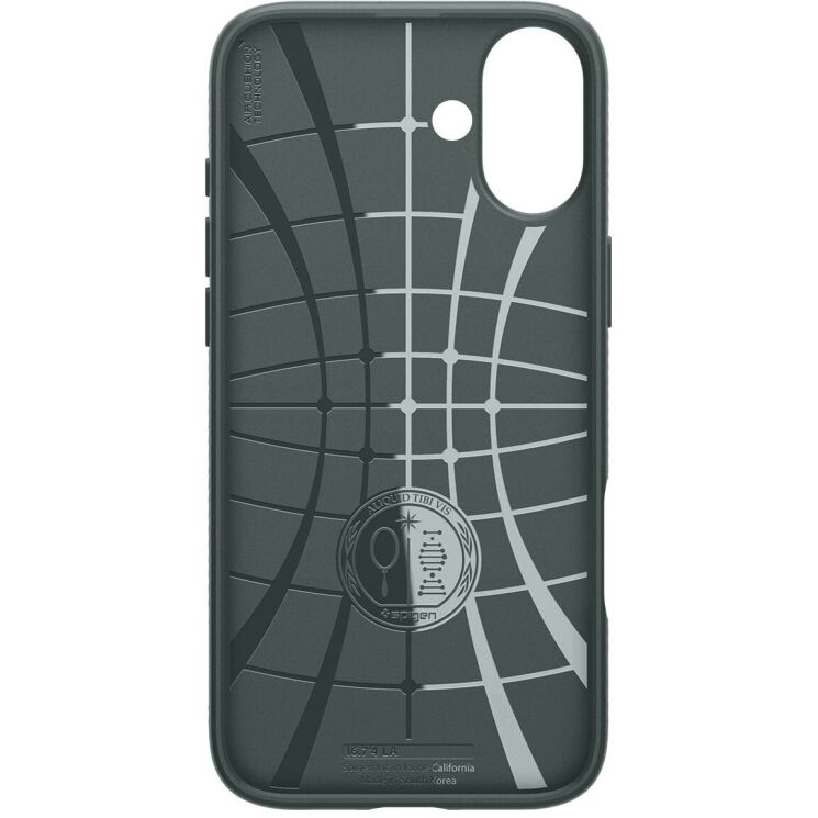 Защитный чехол Spigen (SGP) Liquid Air для Apple iPhone 16 - Abyss Green: фото 9 из 16