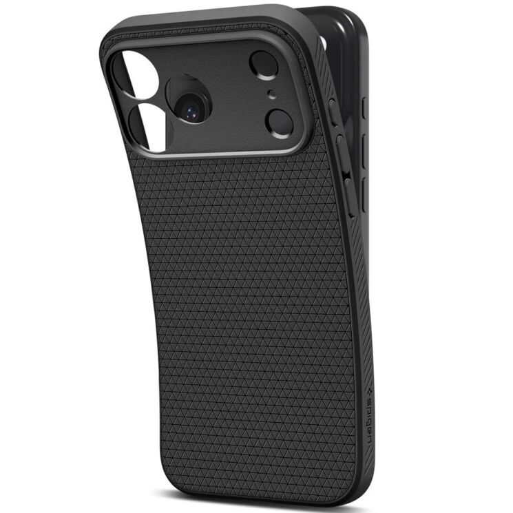 Захисний чохол Spigen (SGP) Liquid Air для Apple iPhone 17 Pro (ACS10331) - Matte Black: фото 5 з 13