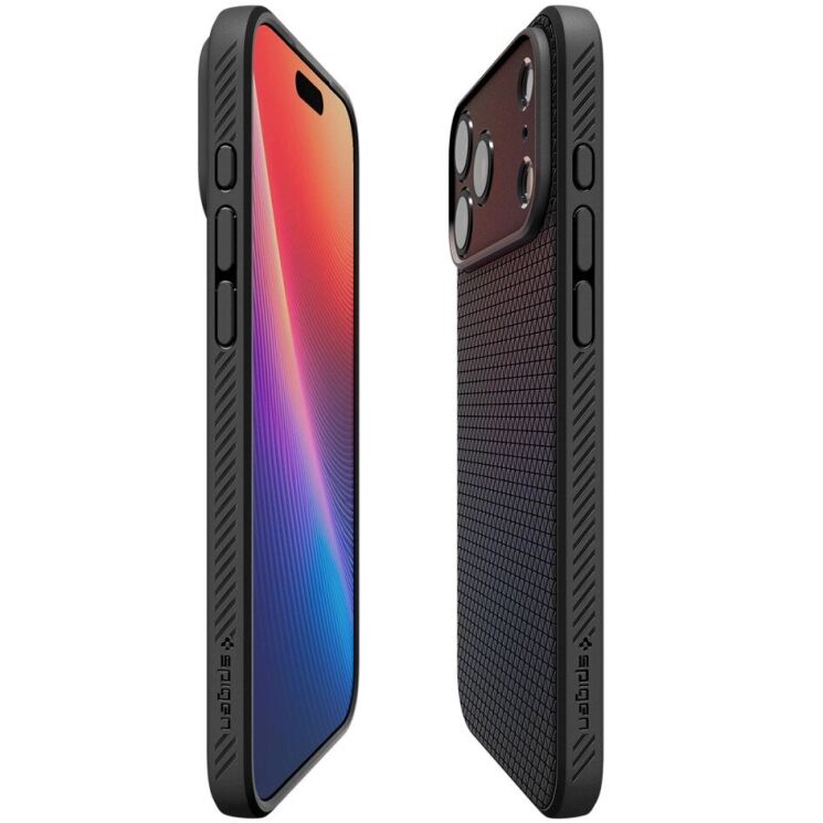 Захисний чохол Spigen (SGP) Liquid Air для Apple iPhone 17 Pro (ACS10331) - Matte Black: фото 6 з 13