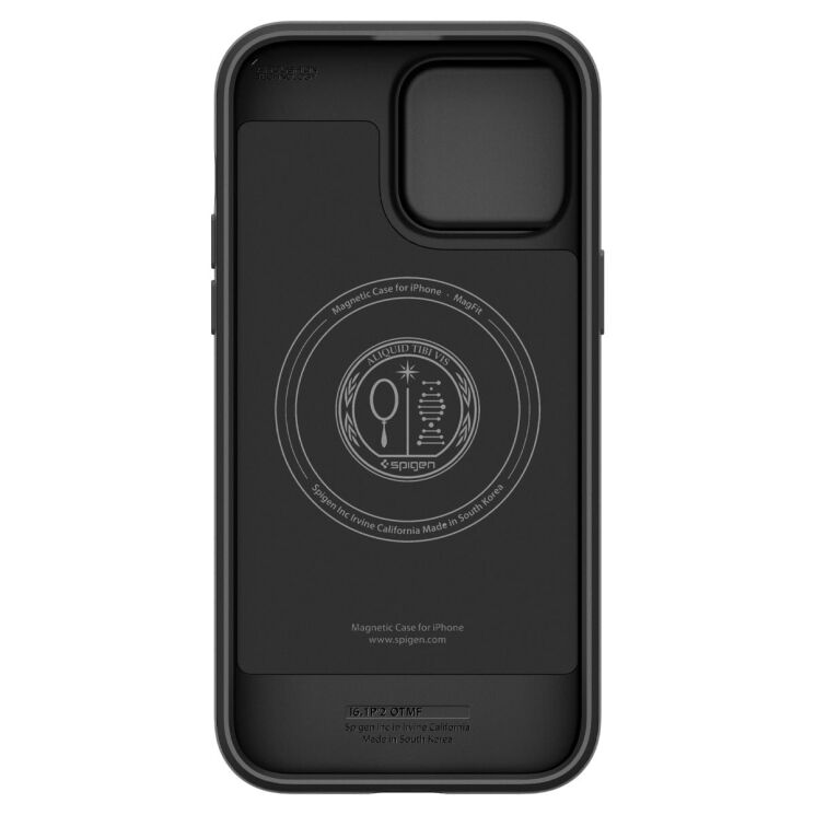 Защитный чехол Spigen (SGP) Optik Armor (MagFit) для Apple iPhone 14 Pro - Black: фото 9 из 24