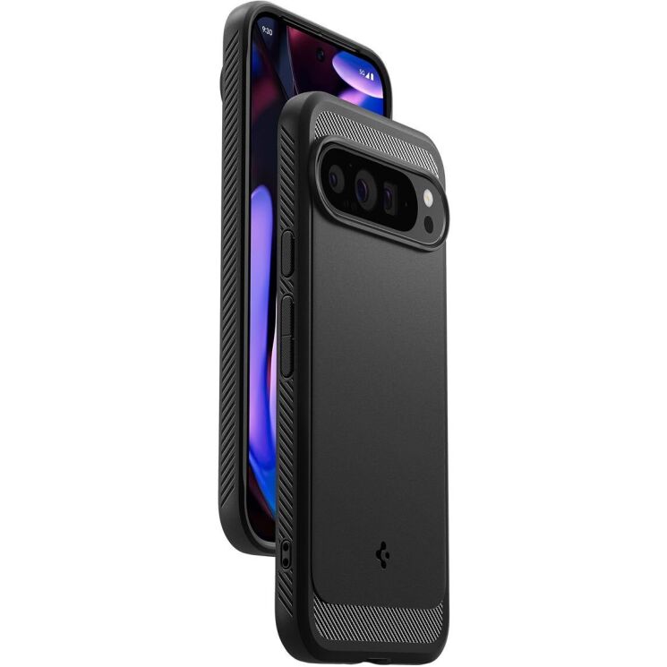 Защитный чехол Spigen (SGP) Rugged Armor для Google Pixel 9 Pro XL - Black: фото 5 из 16
