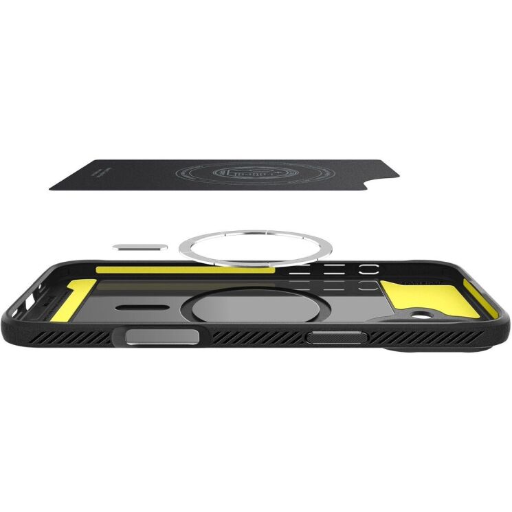 Защитный чехол Spigen (SGP) Rugged Armor (MagFit) для Apple iPhone 16 - Matte Black: фото 6 из 14