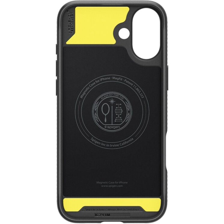 Защитный чехол Spigen (SGP) Rugged Armor (MagFit) для Apple iPhone 16 - Matte Black: фото 5 из 14