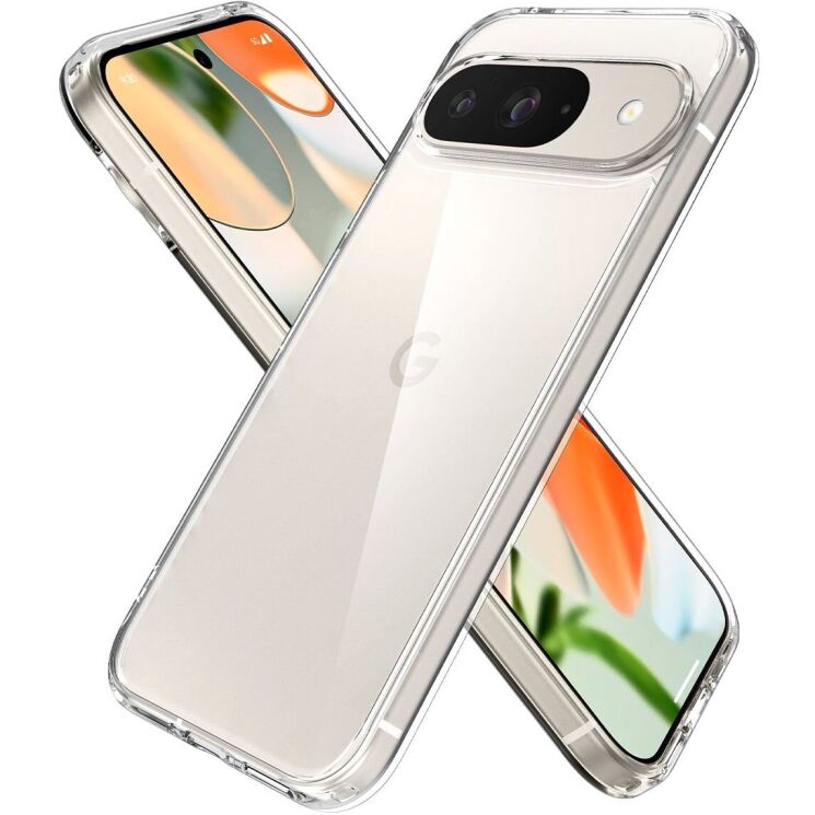 Защитный чехол Spigen (SGP) Ultra Hybrid для Google Pixel 9 / 9 Pro - Crystal Clear: фото 3 из 14
