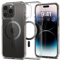 Защитный чехол Spigen (SGP) Ultra Hybrid (MagFit) для Apple iPhone 14 Pro Max - Carbon Fiber: фото 1 из 15