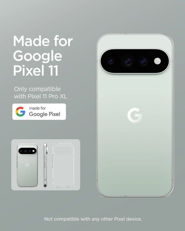 Защитный чехол Spigen Ultra Hybrid для Google Pixel 11 Pro XL (ACS11450) - Crystal Clear: фото 8 из 12