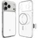 Защитный чехол Spigen Ultra Hybrid T MagFit для iPhone 18 Pro Max (ACS12132) - Glossy White (440307W). Фото 2 из 14