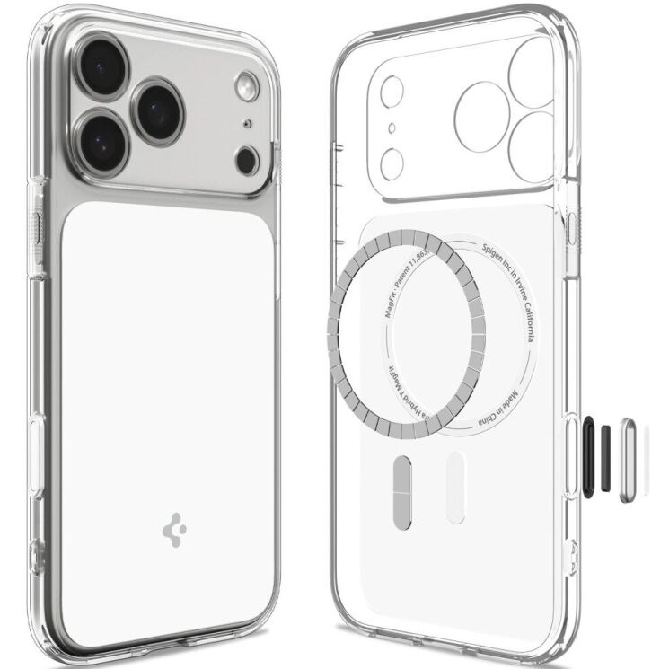 Защитный чехол Spigen Ultra Hybrid T MagFit для iPhone 18 Pro Max (ACS12132) - Glossy White (440307W) Защитный чехол Spigen Ultra Hybrid T MagFit для iPhone 18 Pro Max (ACS12132) - Glossy White: фото 2 из 14