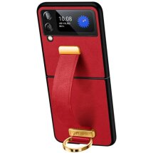 Захисний чохол SULADA Fashion Series для Samsung Galaxy Flip 3 - Red: фото 1 з 8
