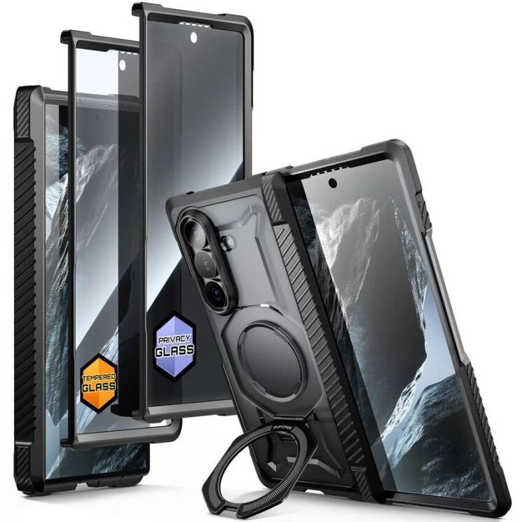 Защитный чехол Supcase UB Grip Magnetic для Samsung Galaxy Fold 8 Ultra (843439162198) - Black: фото 1 из 11