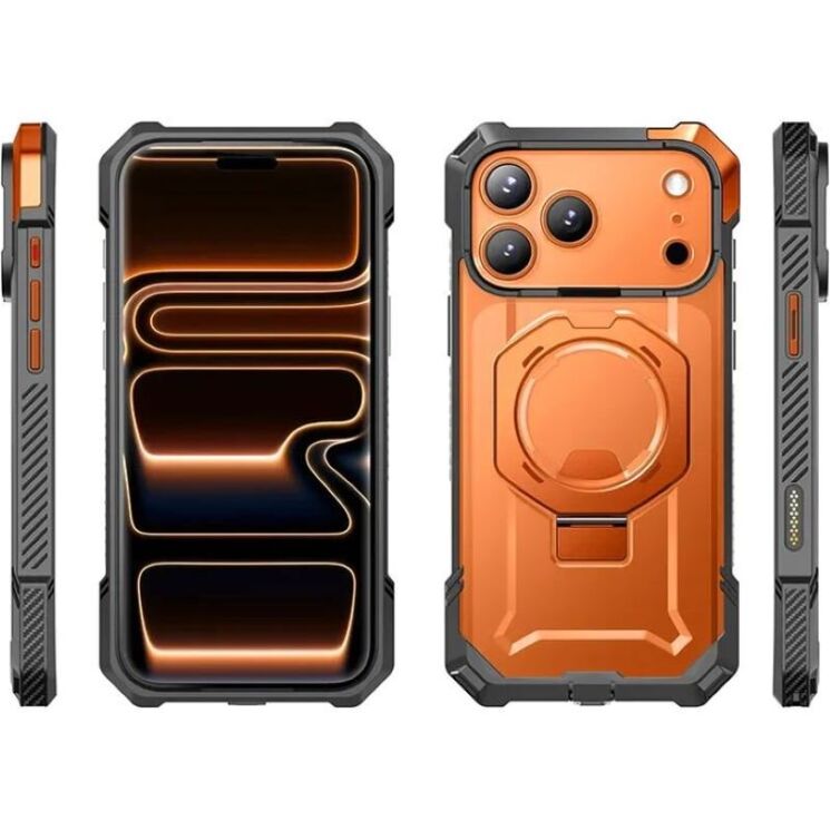 Защитный чехол Supcase UB Grip MagSafe для iPhone 17 Pro (843439159747) - Clear / Coral: фото 6 из 18