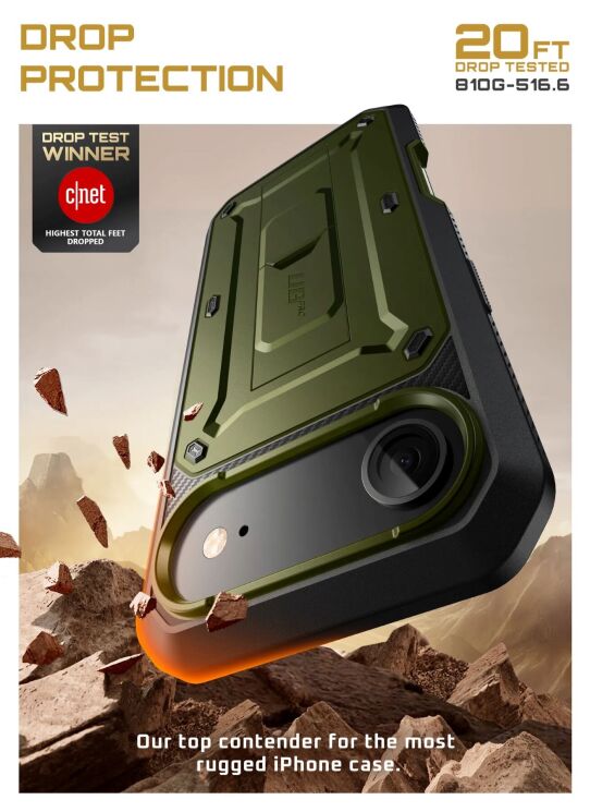 Захисний чохол Supcase Unicorn Beetle Pro для iPhone Air (843439159310) - Black: фото 6 з 16