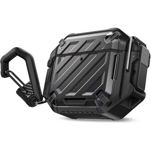 Защитный чехол Supcase Unicorn Beetle Pro Rugged Case (FH) для Apple AirPods 4 - Black: фото 1 из 10