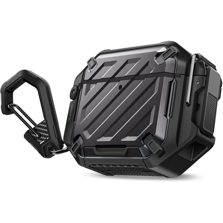 Защитный чехол Supcase Unicorn Beetle Pro Rugged Case (FH) для Apple AirPods 4 - Black: фото 1 из 10