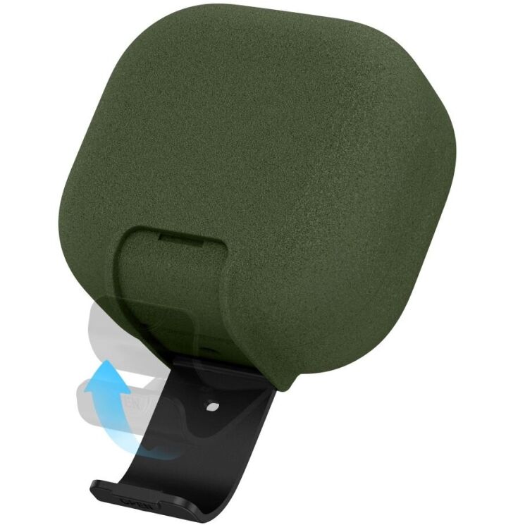 Защитный чехол Tech-Protect Slim Hook для Samsung Galaxy Buds 4 / Buds 4 Pro - Olive Green: фото 6 из 10