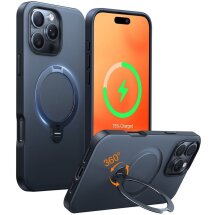 Защитный чехол TORRAS Ostand Q3 Spin (with MagSafe) для iPhone 16 Pro - Black: фото 1 из 6