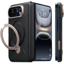 Защитный чехол TORRAS Ostand Q3 VegSkin with MagSafe (FF) для Apple iPhone Duo - Black: фото 1 из 6