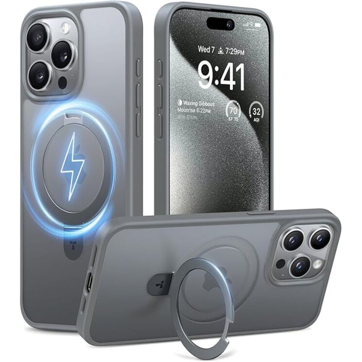 Защитный чехол TORRAS Upro Case для Apple iPhone 15 Pro - Titanium Grey: фото 1 из 7