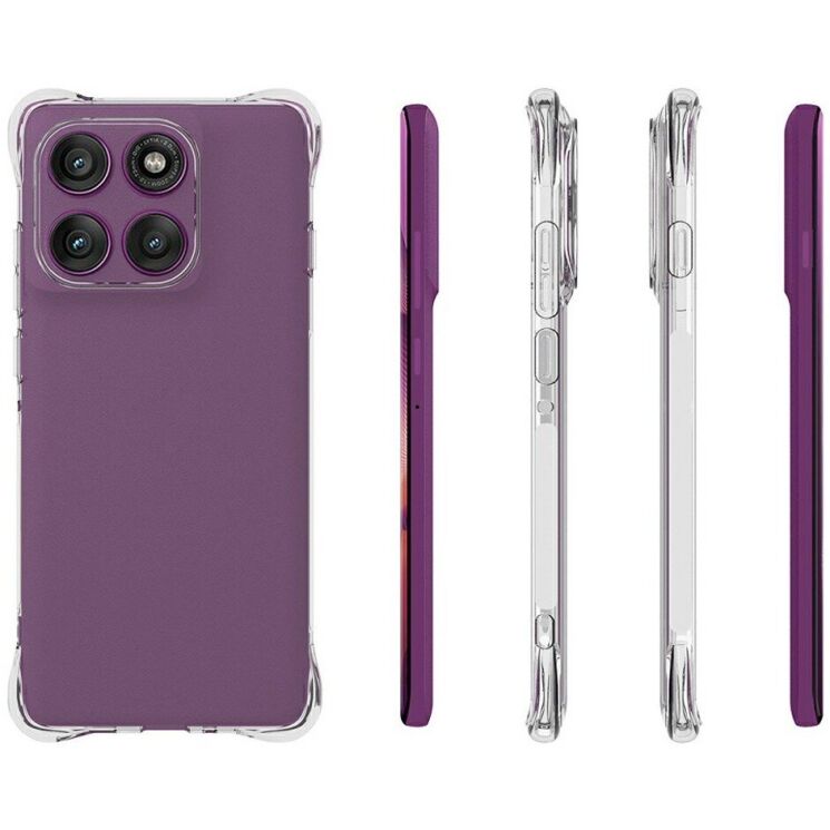 Защитный чехол UniCase AirBag Flow для Motorola Edge 60 Pro - Transparent: фото 5 из 5