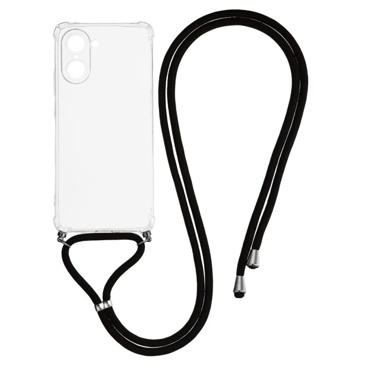 Защитный чехол UniCase AirBag with Strap для OnePlus Nord CE 5 / Ace 5 Racing - Transparent: фото 1 из 3