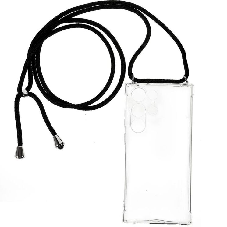 Защитный чехол UniCase AirBag with Strap для Samsung Galaxy S23 Ultra - Transparent: фото 1 из 7